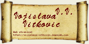 Vojislava Vitković vizit kartica